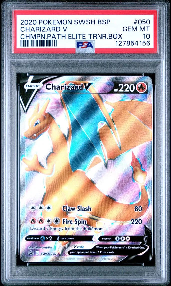 Charizard V, Swsh Black Star Promo, PSA 10