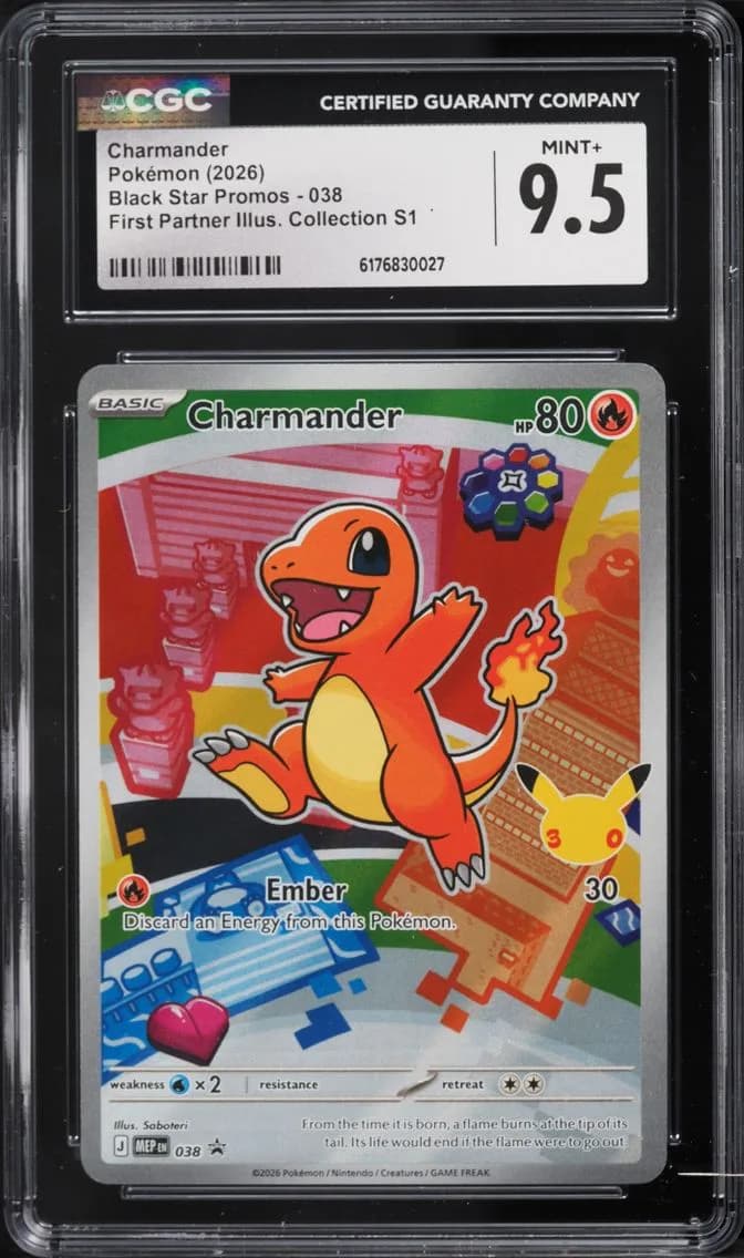 Charmander, Black Star Promos - Mega Evolution MEP EN, CGC 9.5
