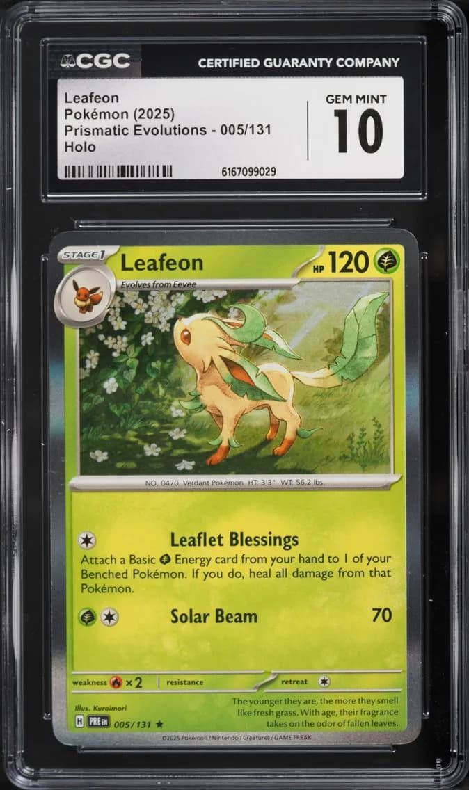 Leafeon, Prismatic Evolutions, CGC 10