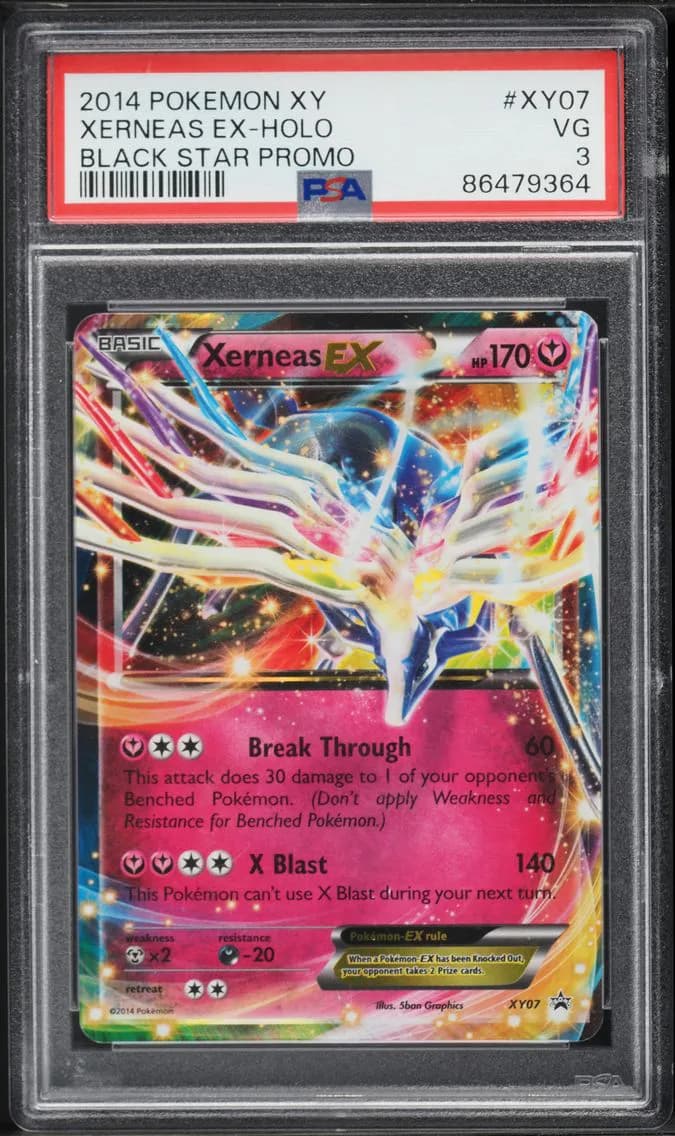 Xerneas EX-Holo, XY Black Star Promo, PSA 3