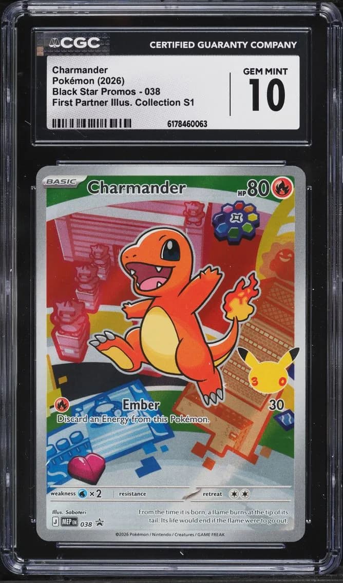 Charmander, Black Star Promos - Mega Evolution MEP EN, CGC 10