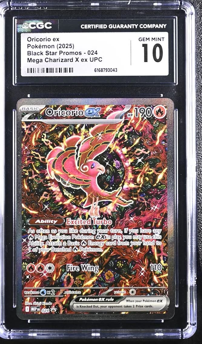 Oricorio ex, Black Star Promos - Mega Evolution MEP EN, CGC 10