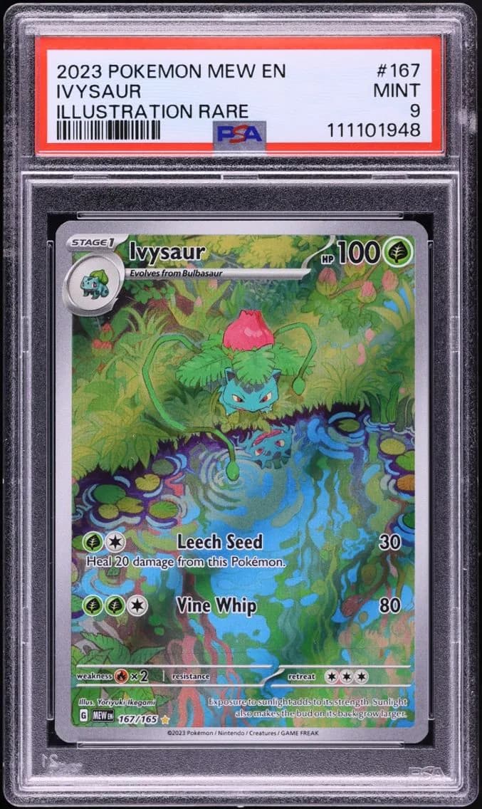IR Ivysaur, 151, PSA 9