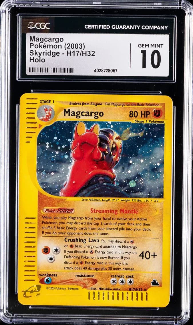 Magcargo-Holo, Skyridge, CGC 10