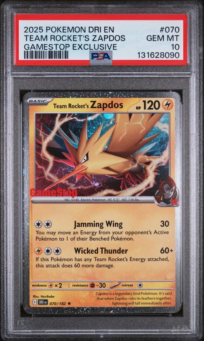 Team Rocket's Zapdos, Destined Rivals, PSA 10
