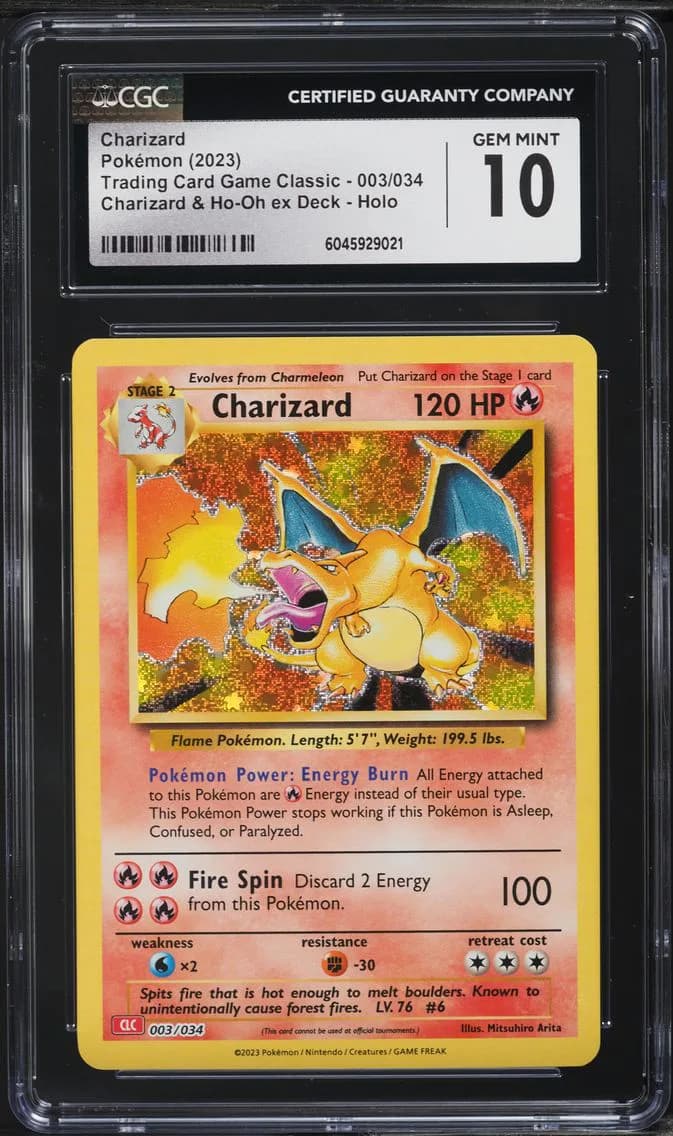 Charizard, Trading Card Game Classic - CLV, CLC, CLB, CGC 10