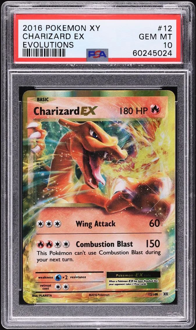 Charizard EX, XY Evolutions, PSA 10