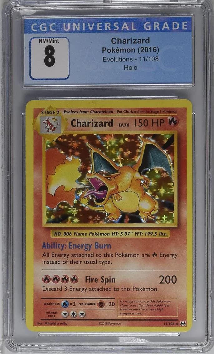 Charizard, Evolutions, CGC 8