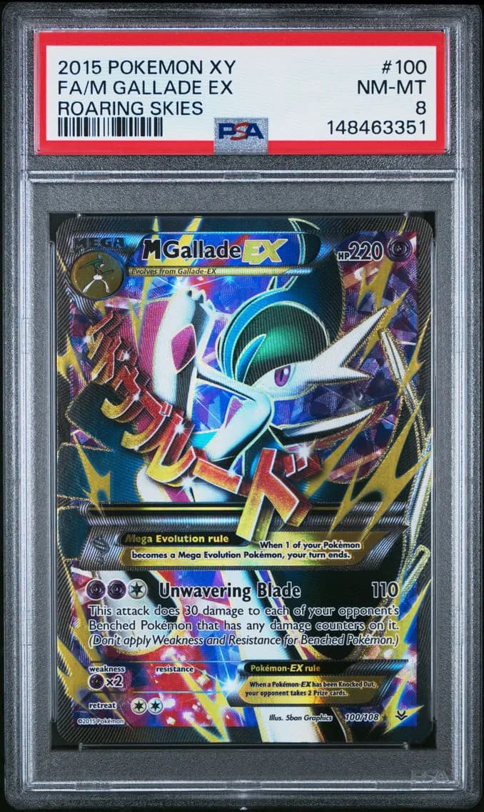 M Gallade EX, XY Roaring Skies, PSA 8