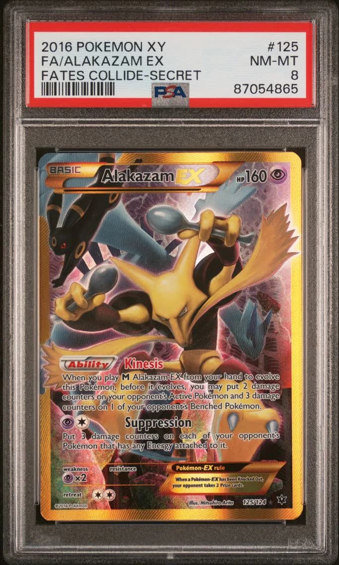 Alakazam EX, XY Fates Collide, PSA 8