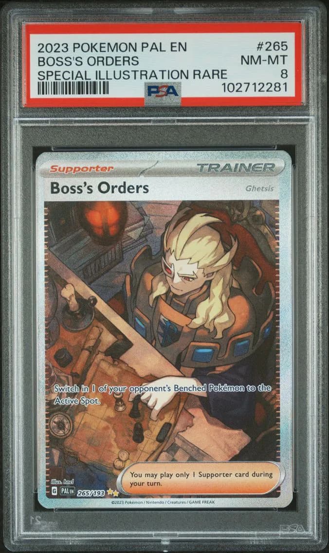 Boss'S Orders, Paldea Evolved, PSA 8