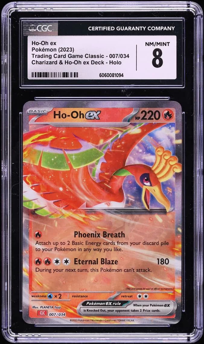 Ho-Oh ex, Trading Card Game Classic - CLV, CLC, CLB, CGC 8