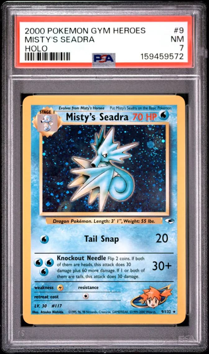 Misty's Seadra, Gym Heroes, PSA 7