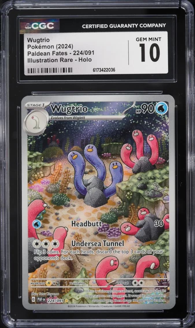 IR Wugtrio, Paldean Fates, CGC 10