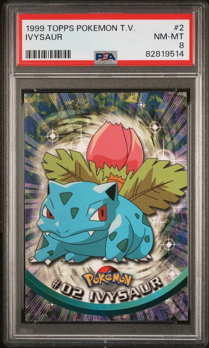 Ivysaur, Topps Pokemon TV, PSA 8
