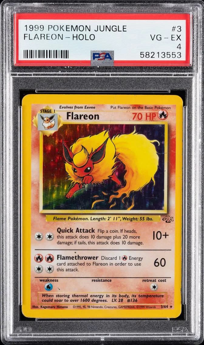 Flareon-Holo, Jungle, PSA 4