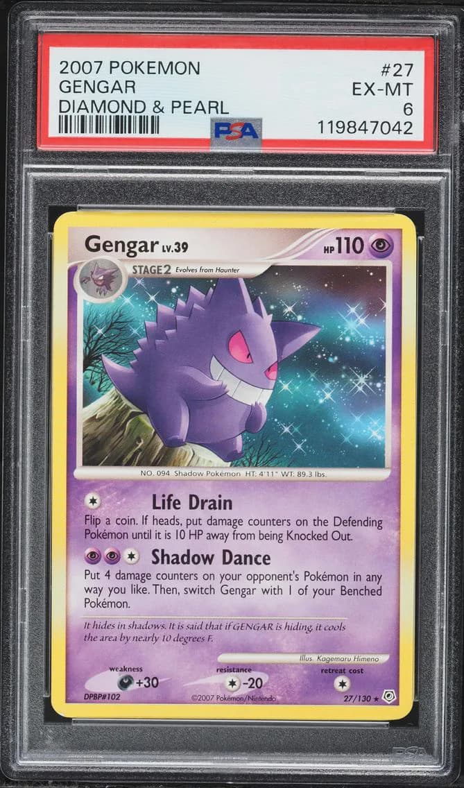 Gengar, Diamond & Pearl, PSA 6