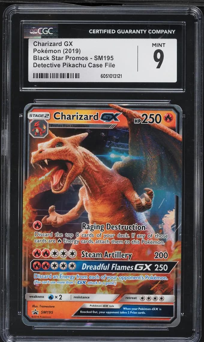Charizard GX, Black Star Promos - Sun & Moon, CGC 9