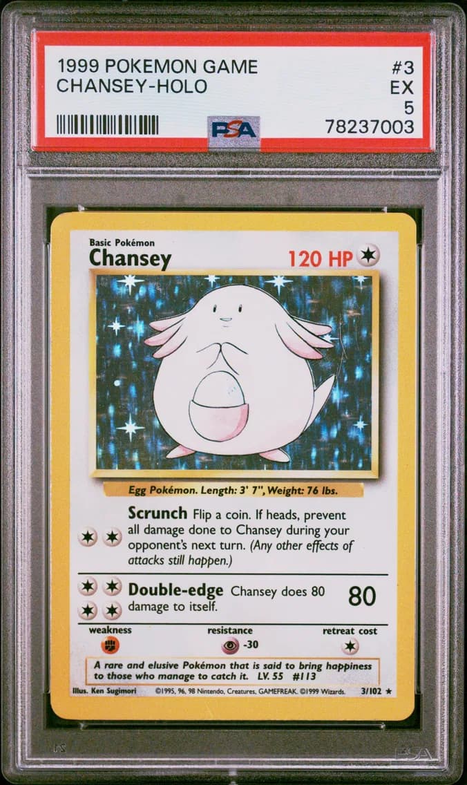 Chansey-Holo, Game, PSA 5