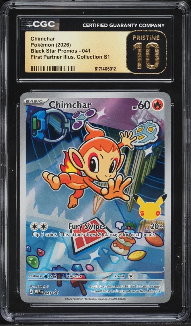 Chimchar, Black Star Promos - Mega Evolution MEP EN, CGC 10