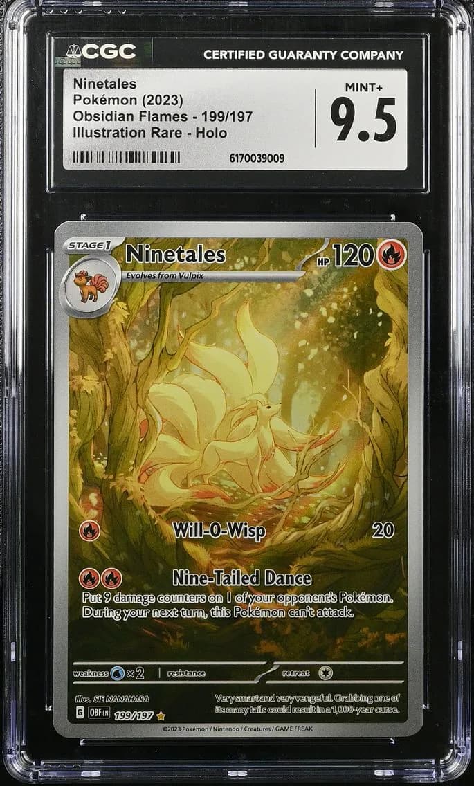 Ninetales, Obsidian Flames, CGC 9.5