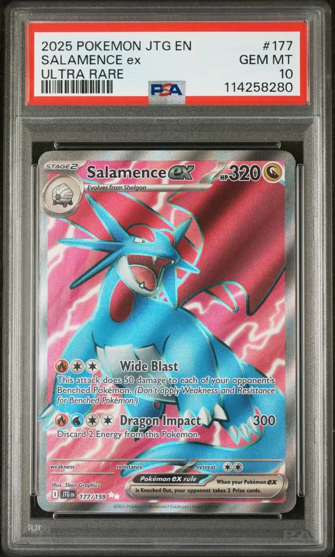Salamence EX, Journey Together, PSA 10