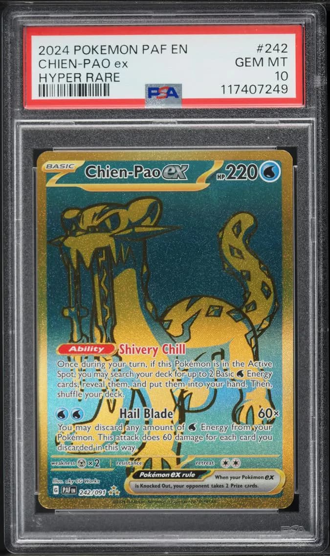 Chien-Pao EX, Paldean Fates, PSA 10