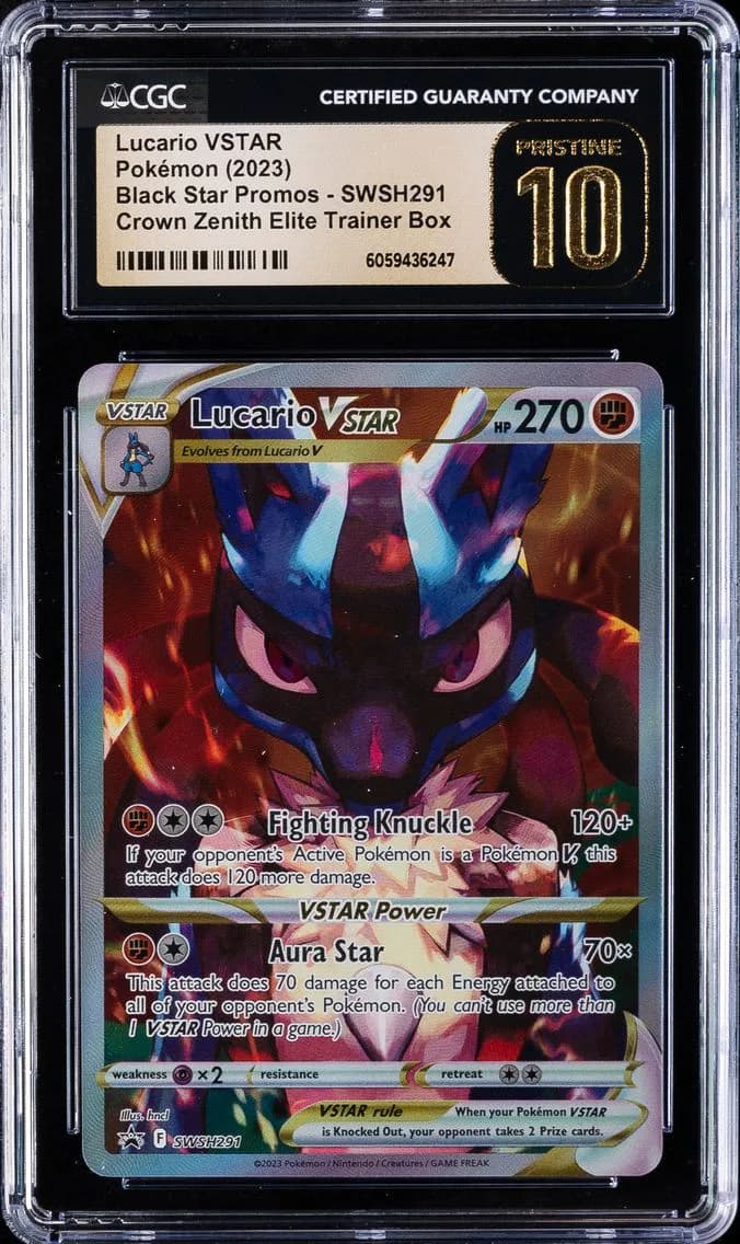 Lucario VSTAR, Black Star Promos - Sword & Shield, CGC 10