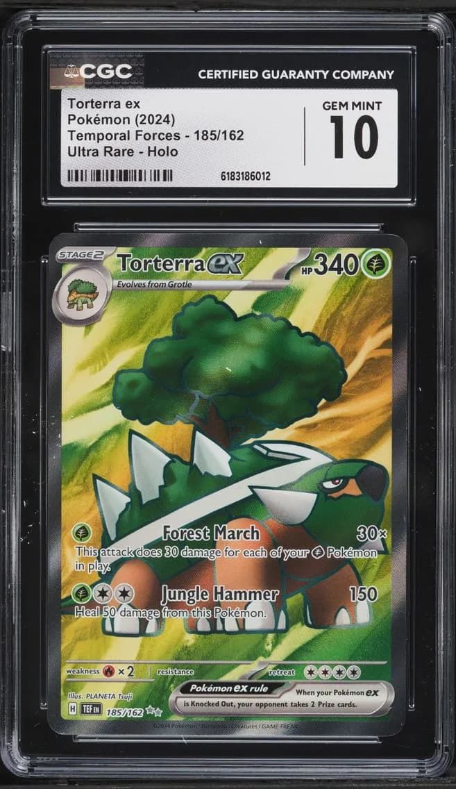 Torterra EX, Temporal Forces, CGC 10
