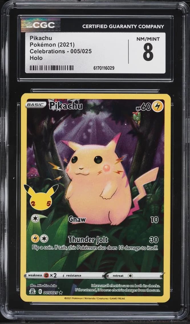 Pikachu, Celebrations, CGC 8
