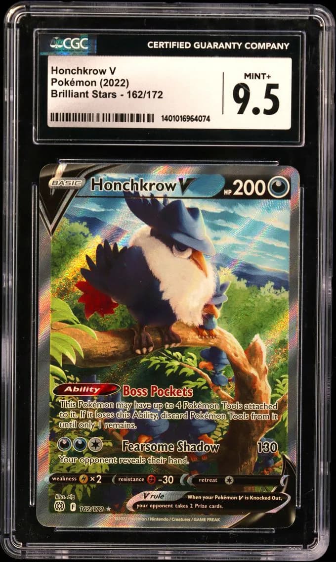 Honchkrow V, Brilliant Stars, CGC 9.5