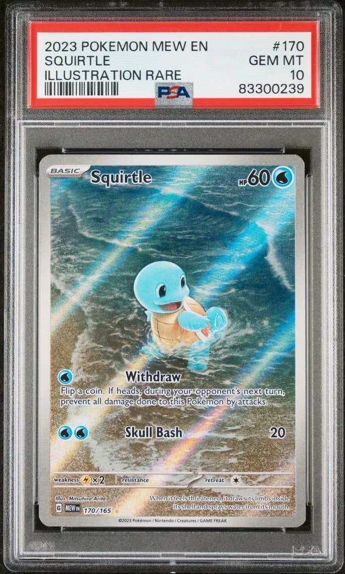 Squirtle, 151, PSA 10