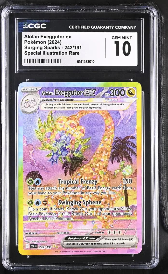 Alolan Exeggutor ex, Surging Sparks, CGC 10