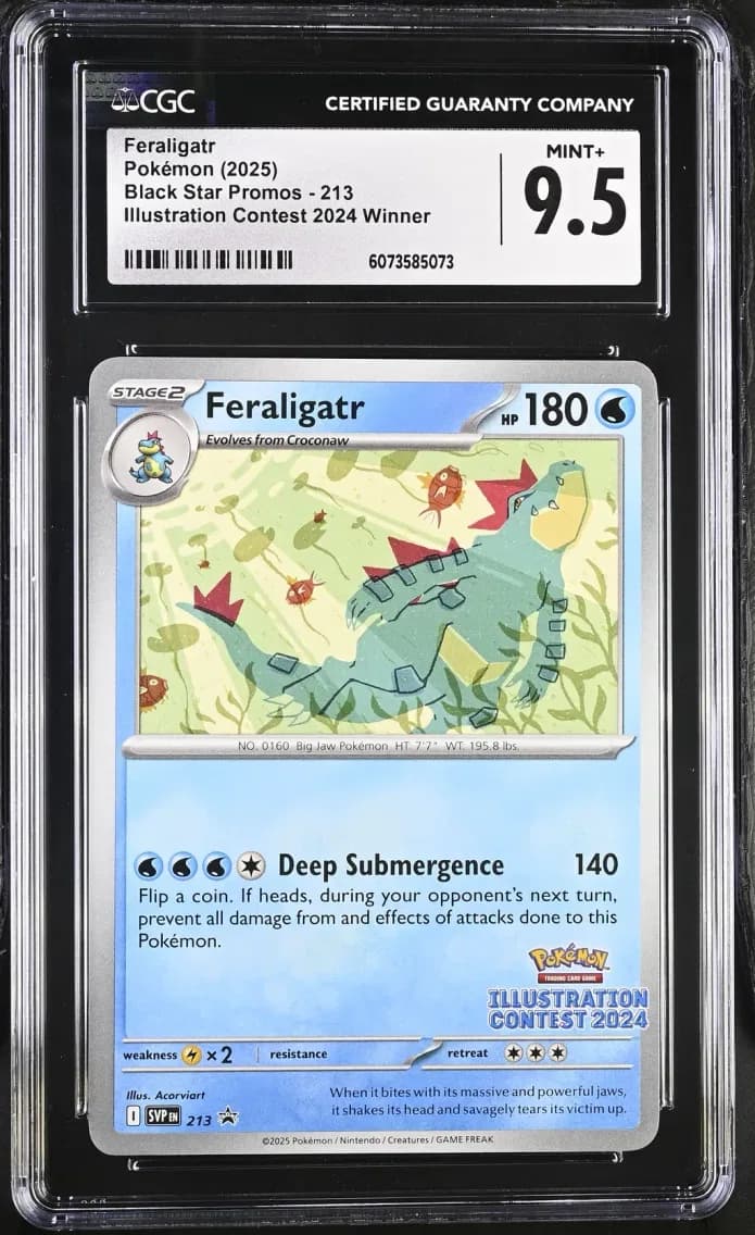 Feraligatr, Black Star Promos - Scarlet & Violet SVP EN, CGC 9.5