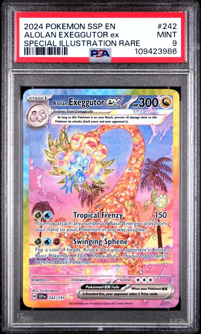 Alolan Exeggutor EX, Surging Sparks, PSA 9