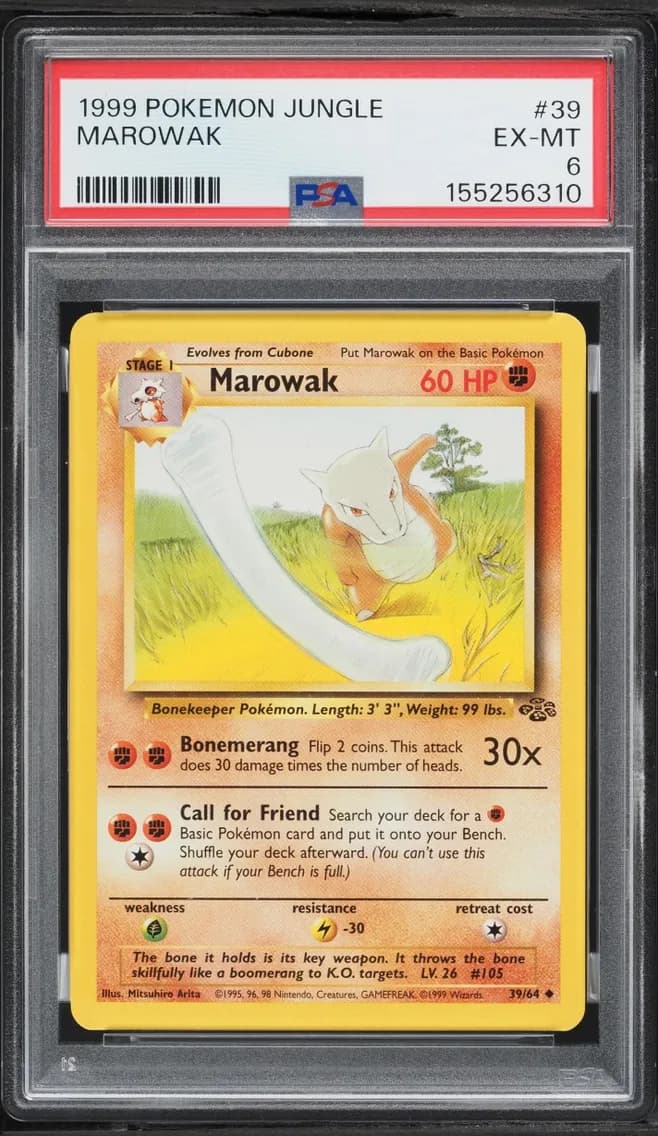 Jungle Marowak EXMT, Jungle, PSA 6