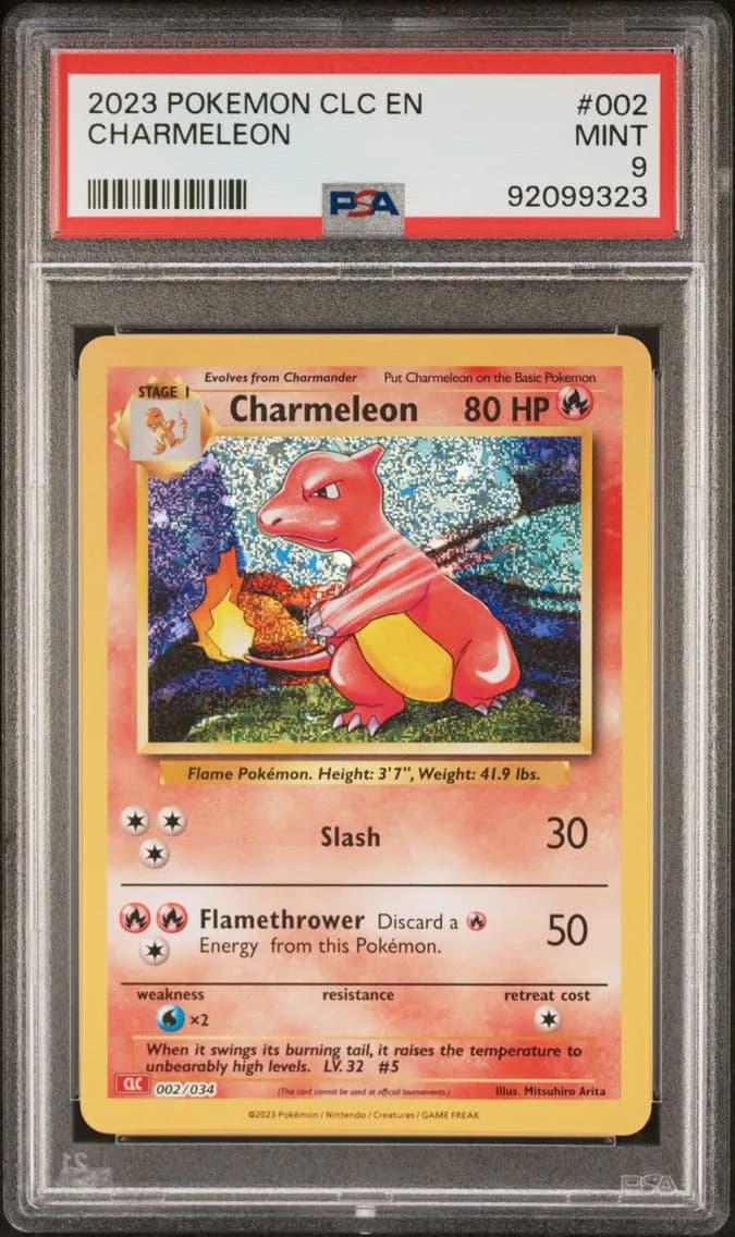 Charmeleon, Clc-Trading Card Game Classic Charizard & HO-Oh EX Deck, PSA 9
