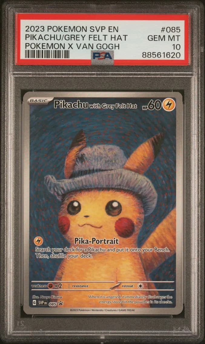 Pikachu With Grey Felt Hat, SV Black Star Promo, PSA 10