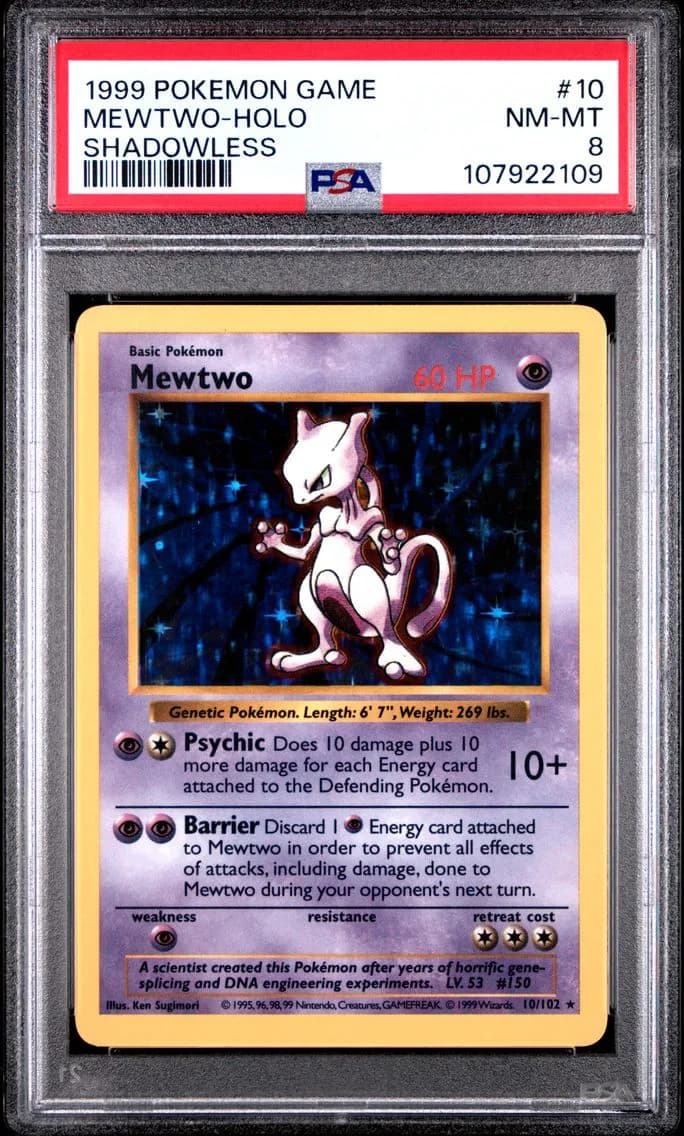 Mewtwo-Holo, Game, PSA 8