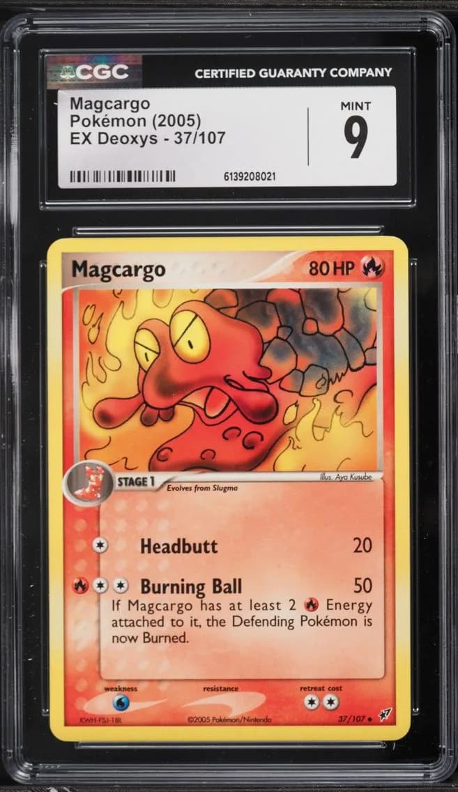 Deoxys Magcargo, EX Deoxys, CGC 9
