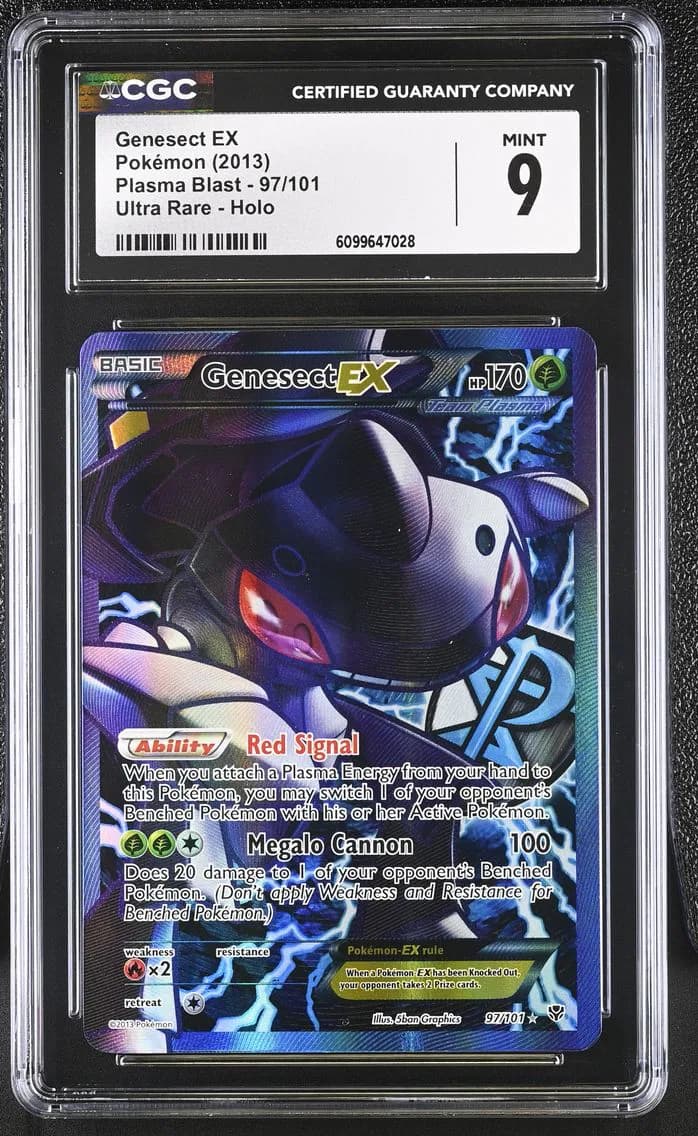 Genesect EX, Plasma Blast, CGC 9