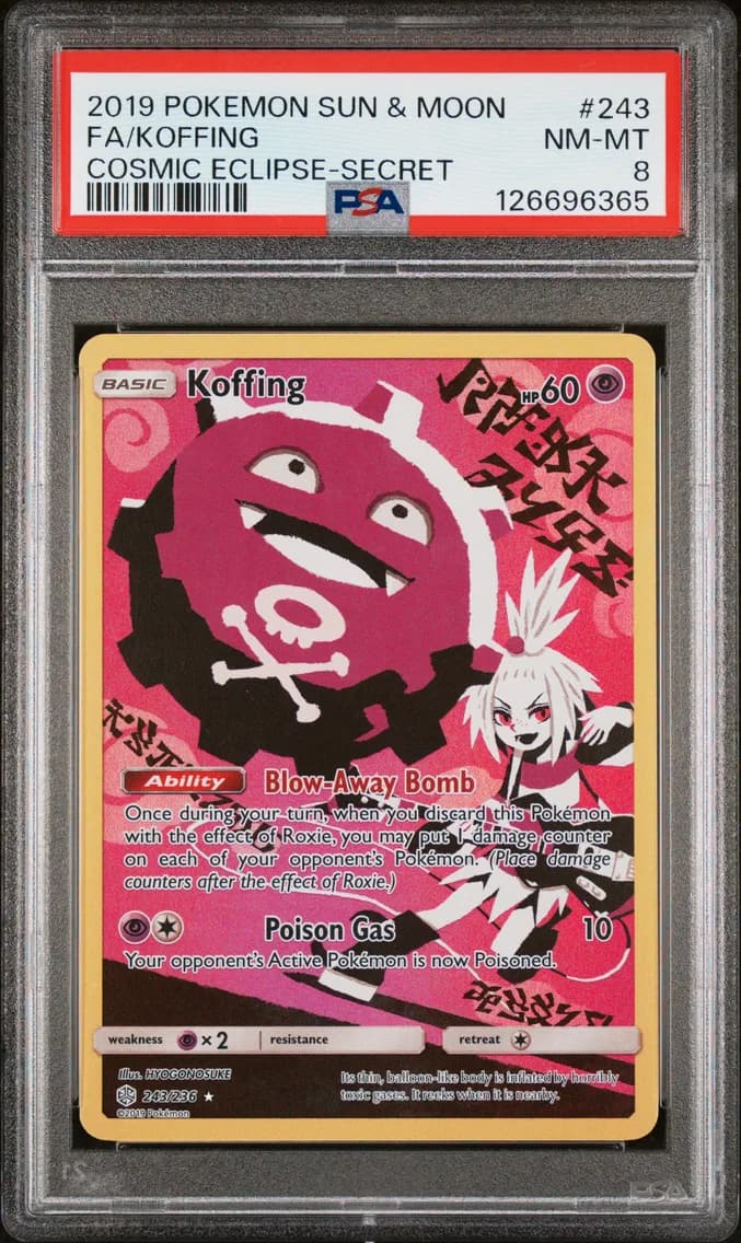 Koffing, Sun & Moon Cosmic Eclipse, PSA 8