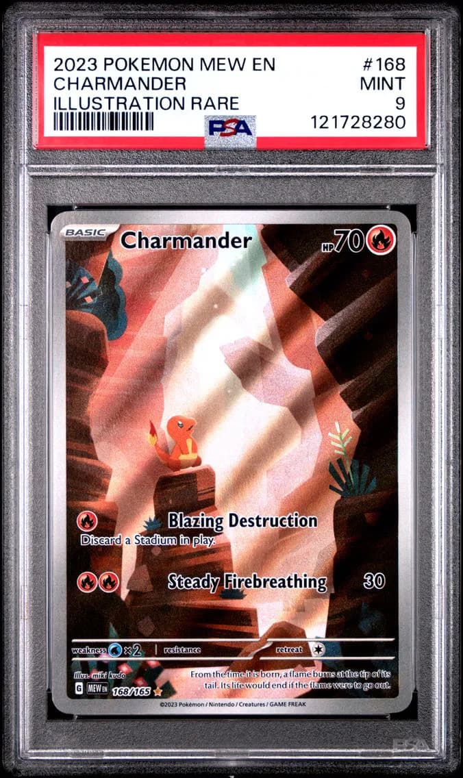Charmander, 151, PSA 9