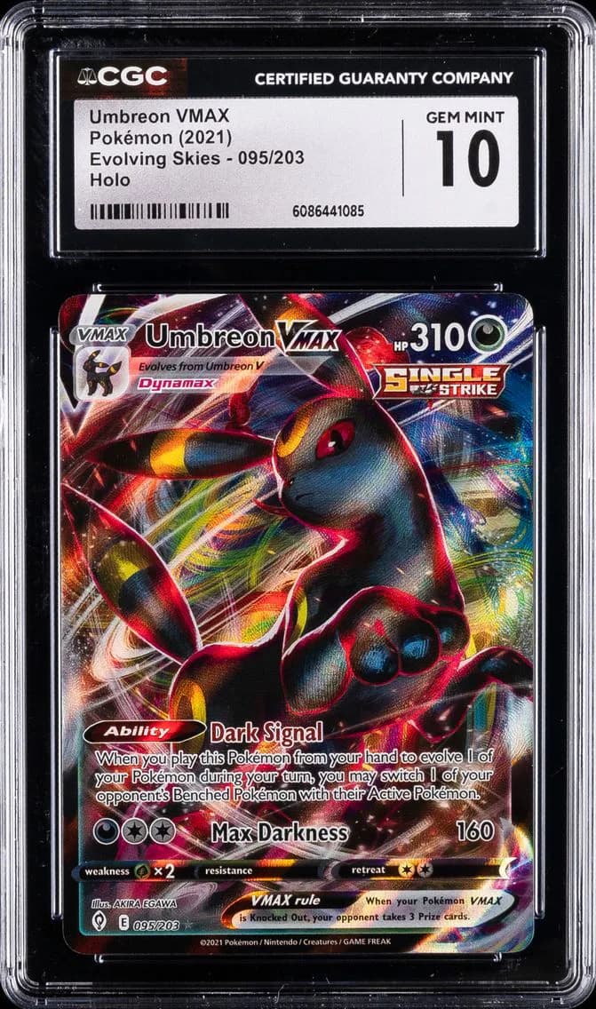 Umbreon VMAX, Evolving Skies, CGC 10