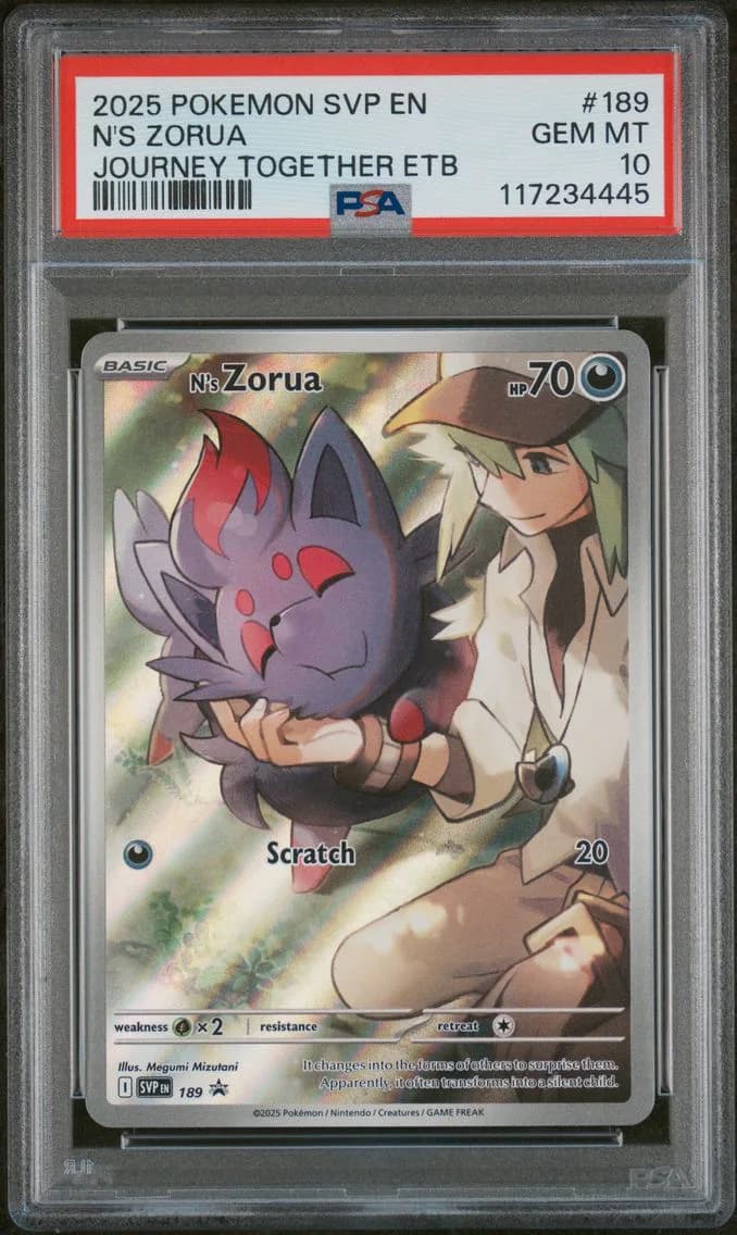 N's Zorua, SV Black Star Promo, PSA 10