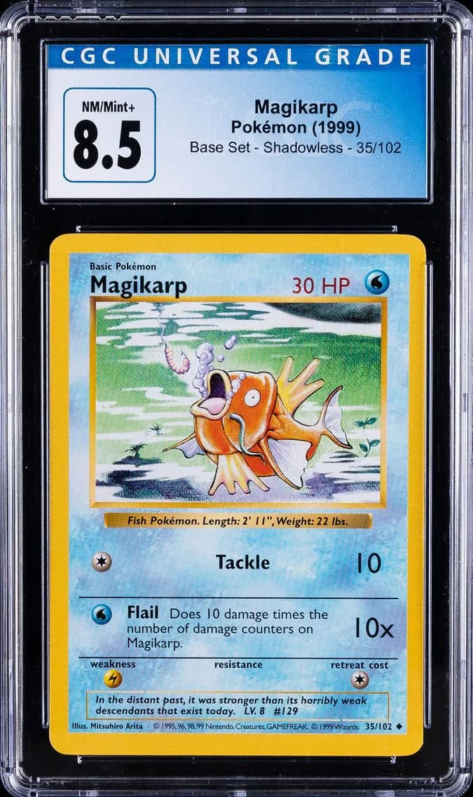 Magikarp, Base Set (Shadowless), CGC 8.5