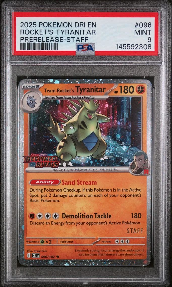 Team Rocket's Tyranitar, Destined Rivals, PSA 9