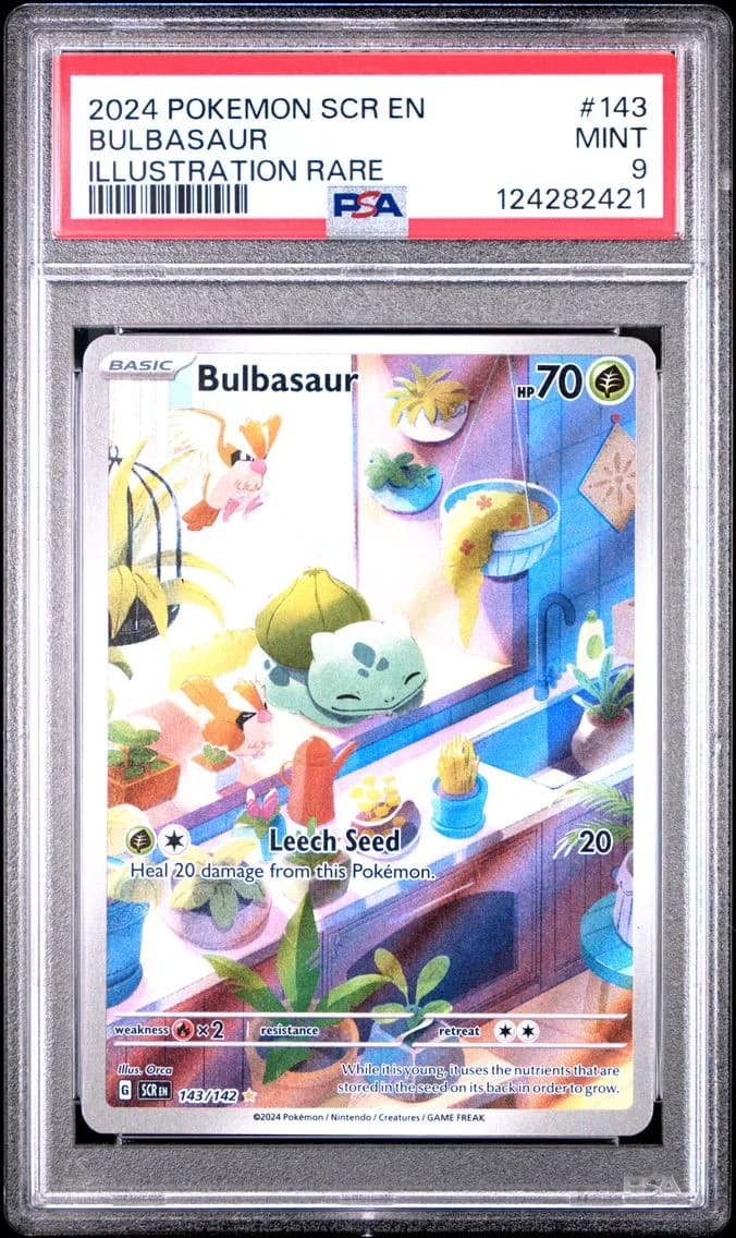 Bulbasaur, Stellar Crown, PSA 9