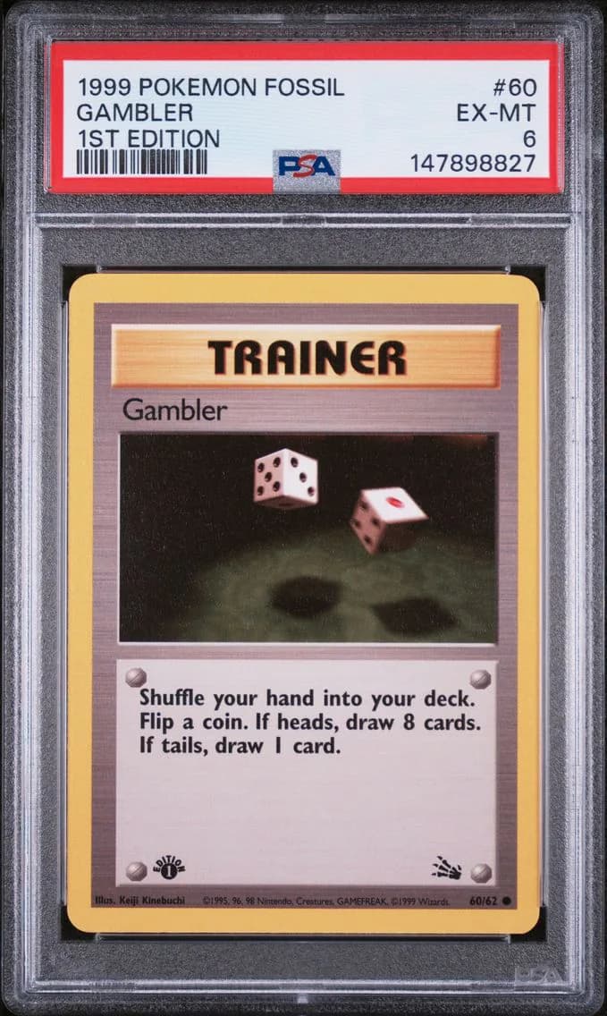 Gambler 1st Edition, Fossil, PSA 6