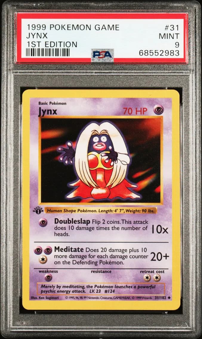 Jynx 1st Edition, Game, PSA 9